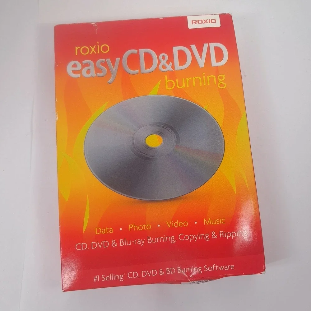 Roxio Easy CD & DVD Burning w/ code 2011 software cd-rom Windows computer disc